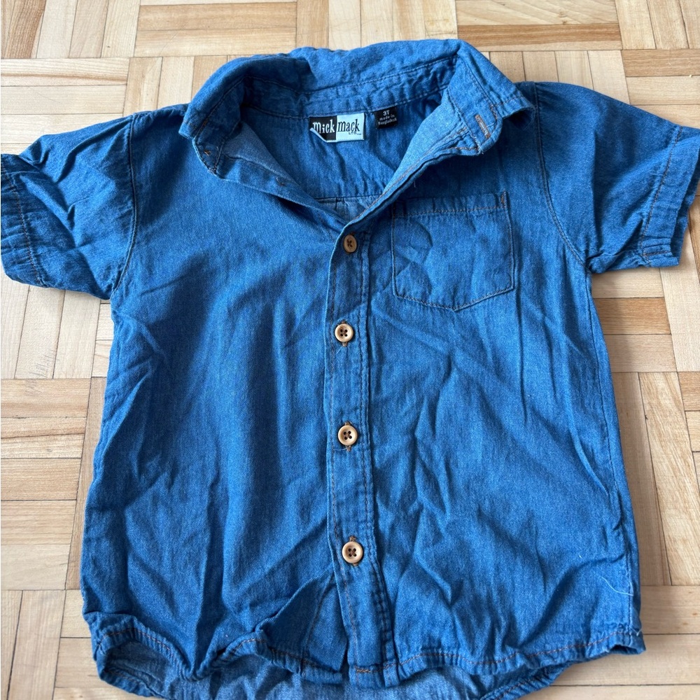 Makmak Kids Denim Button Down Shirt